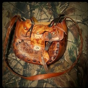 Custom leather purse